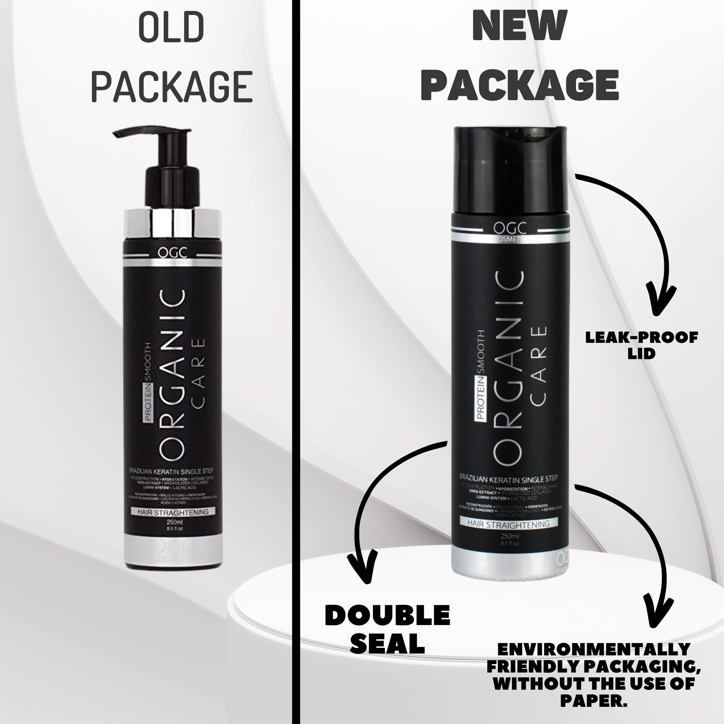 OGC brand logo signaling organic care and professional results