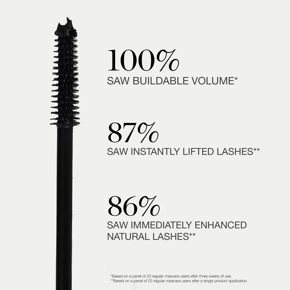 Ogee Beyond Clean Mascara texture swatch reveals rich mineral pigments for bold color