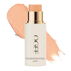 Ogee foundation stick Larch 2.25C swatch showing natural shade match for balanced skin.