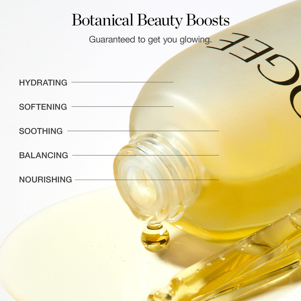 Ogee Jojoba Glow Face Oil closeup texture showing lightweight, non greasy feel