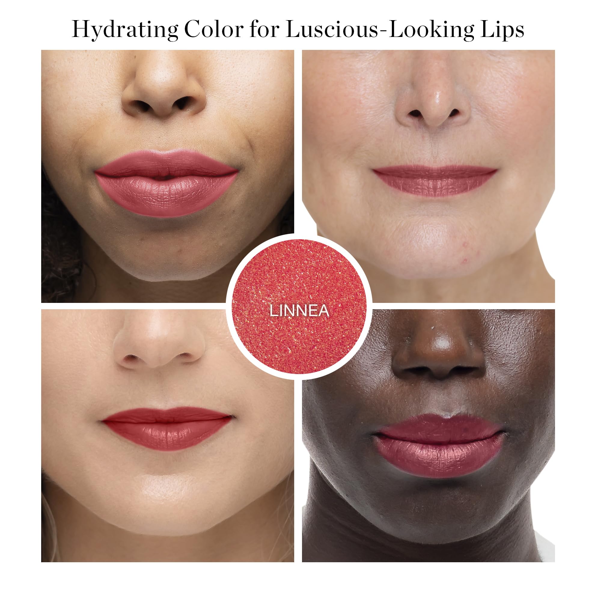 Ogee Linnea tinted lip oil cap close-up showing sleek design