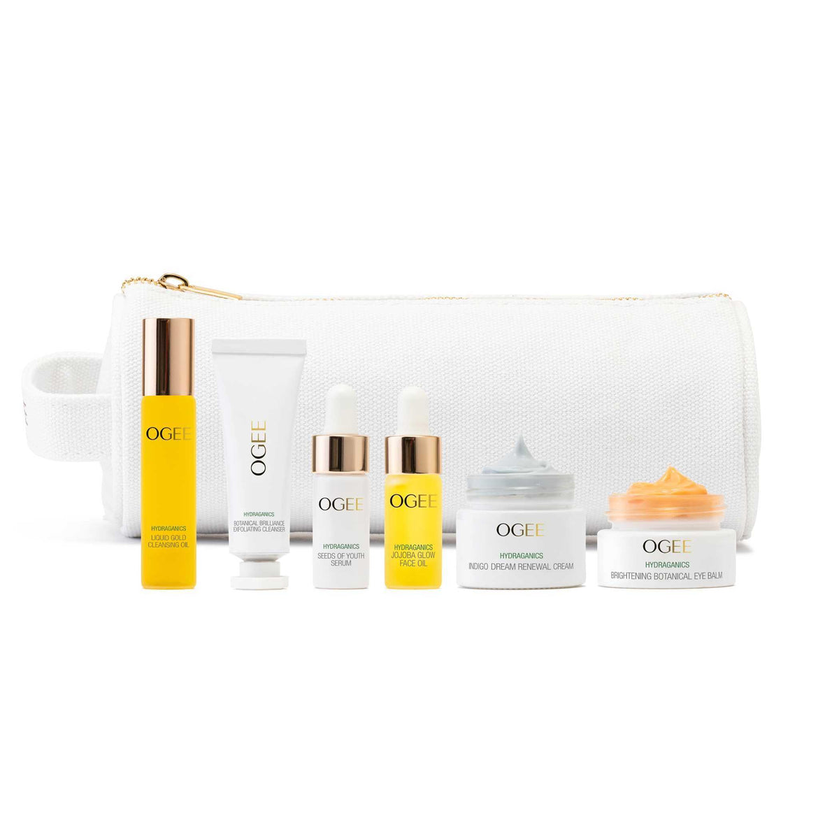 Ogee Liquid Gold Cleansing Oil bottle for gentle makeup removal and hydration boost.