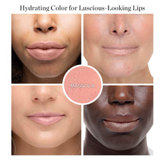 The Ogee Magnolia lip-glow-application demonstrates easy, buildable color and nourishing feel.