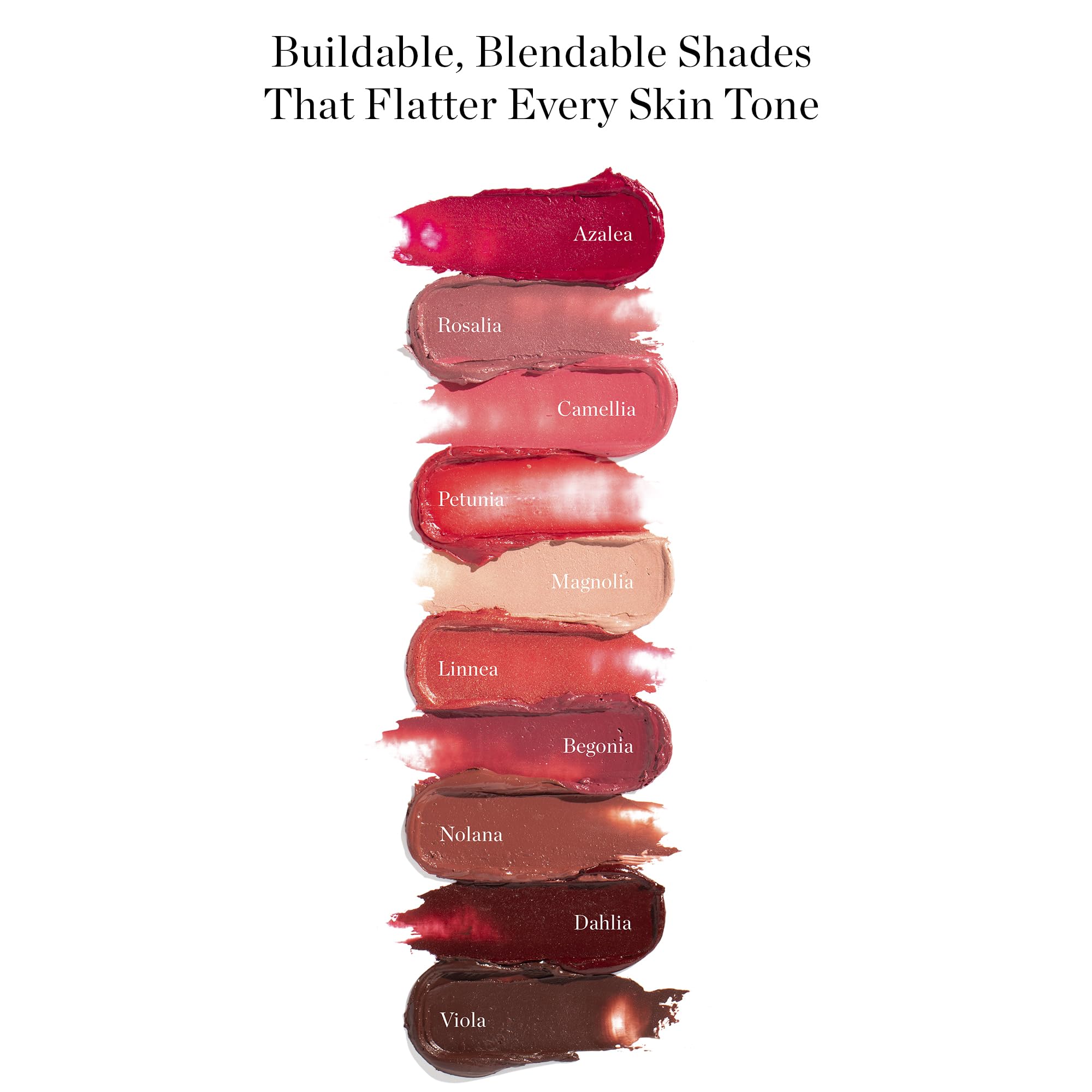 Ogee Nolana lip oil ingredients panel featuring coconut and jojoba oils