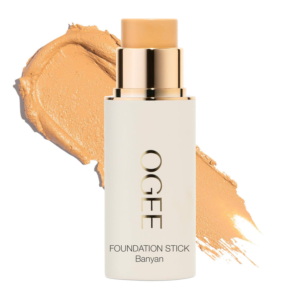 Ogee foundation packaging featuring Banyan shade for on-the-go touch-ups.