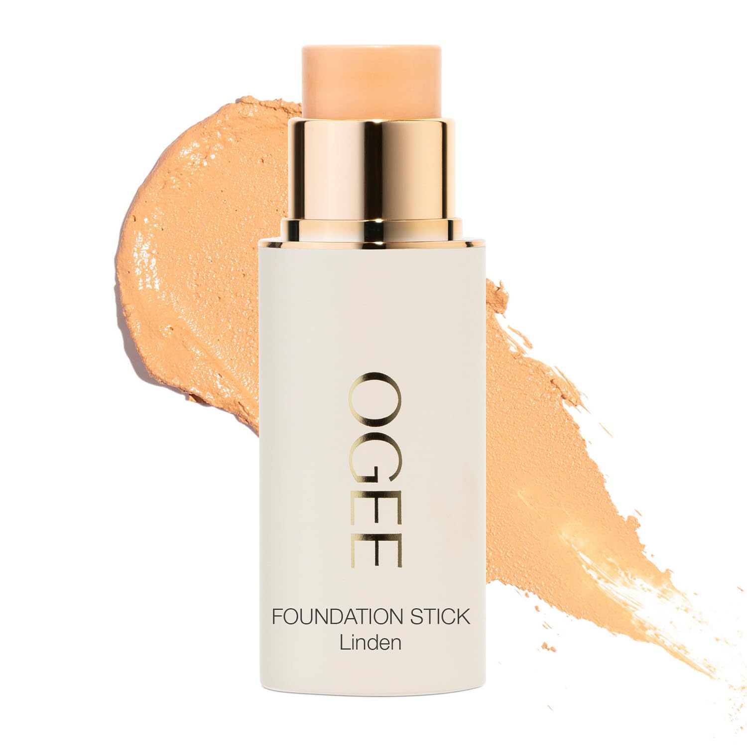 OGEE Sculpted Complexion Foundation Stick packaging in Linden for balanced skin tone.