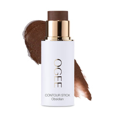 Ogee Sculpted Face Stick Obsidian matte deep bronze applies natural contour with warmth.