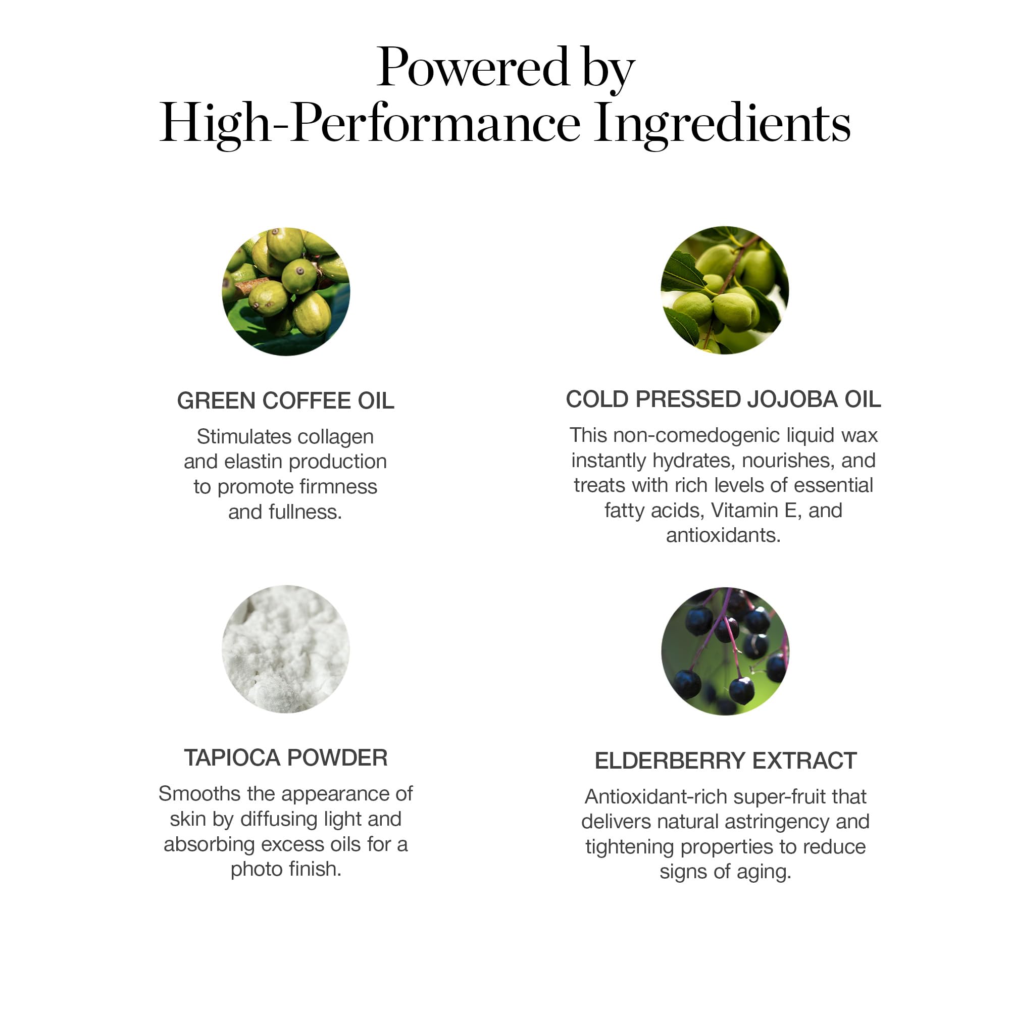 Ogee highlighter with hydrating oils providing moisturized finish and soft focus.