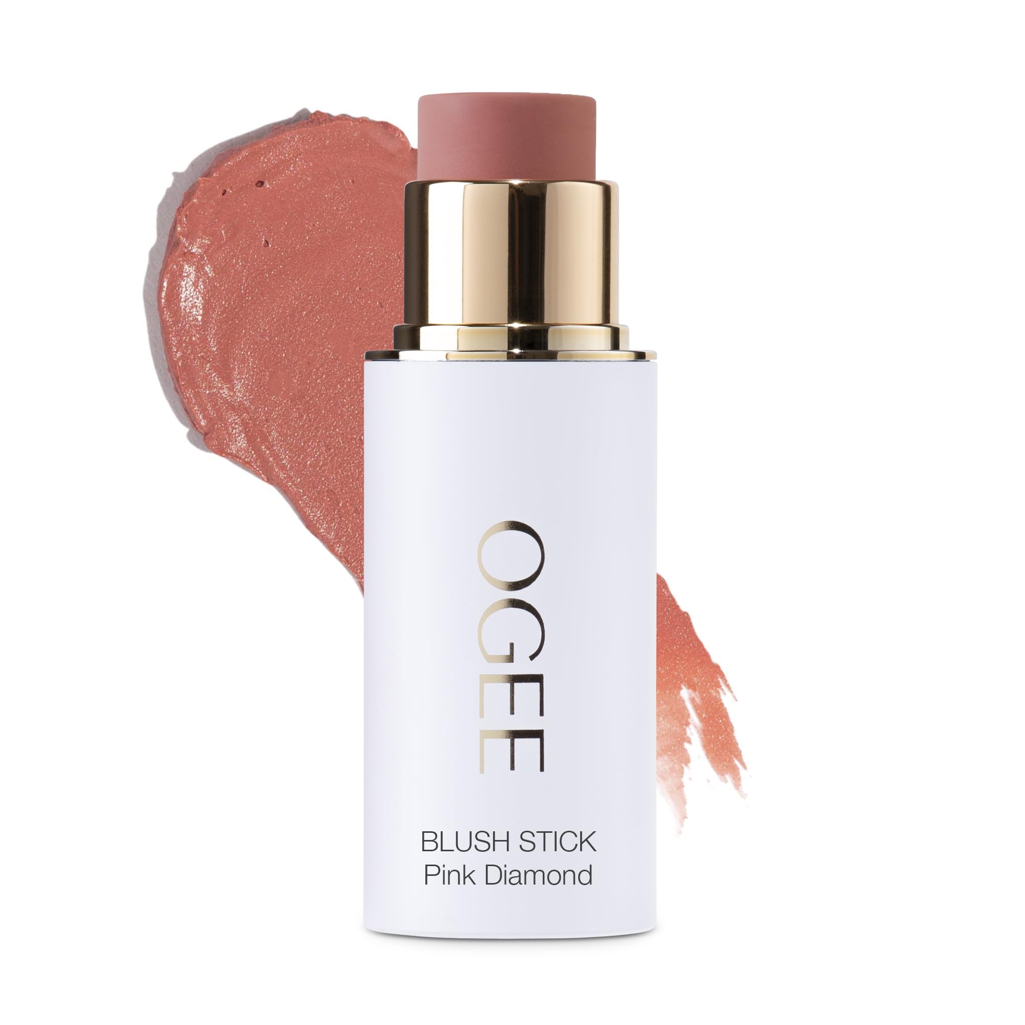 Ogee Sculpted Face Stick Pink Diamond close-up showing creamy texture for natural flush
