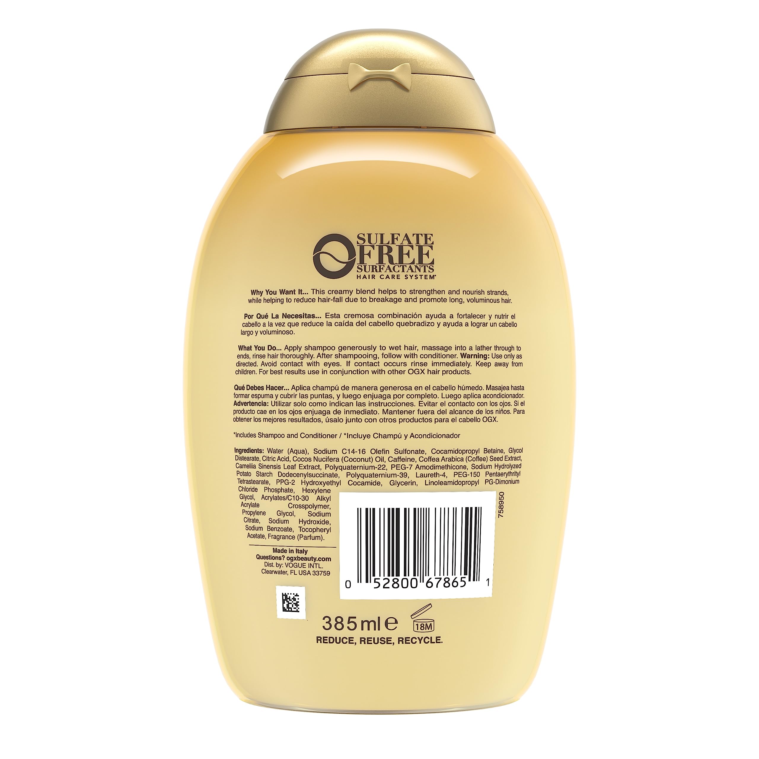 OGX Anti-Hair Fall shampoo on shelf fits into daily haircare routine.