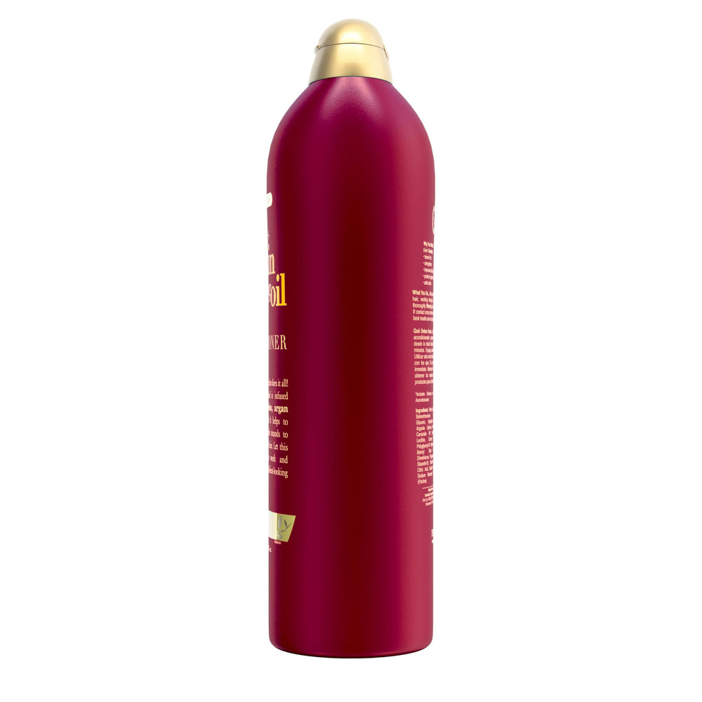 OGX Argan Oil Keratin Conditioner aroma shot hinting tropical notes
