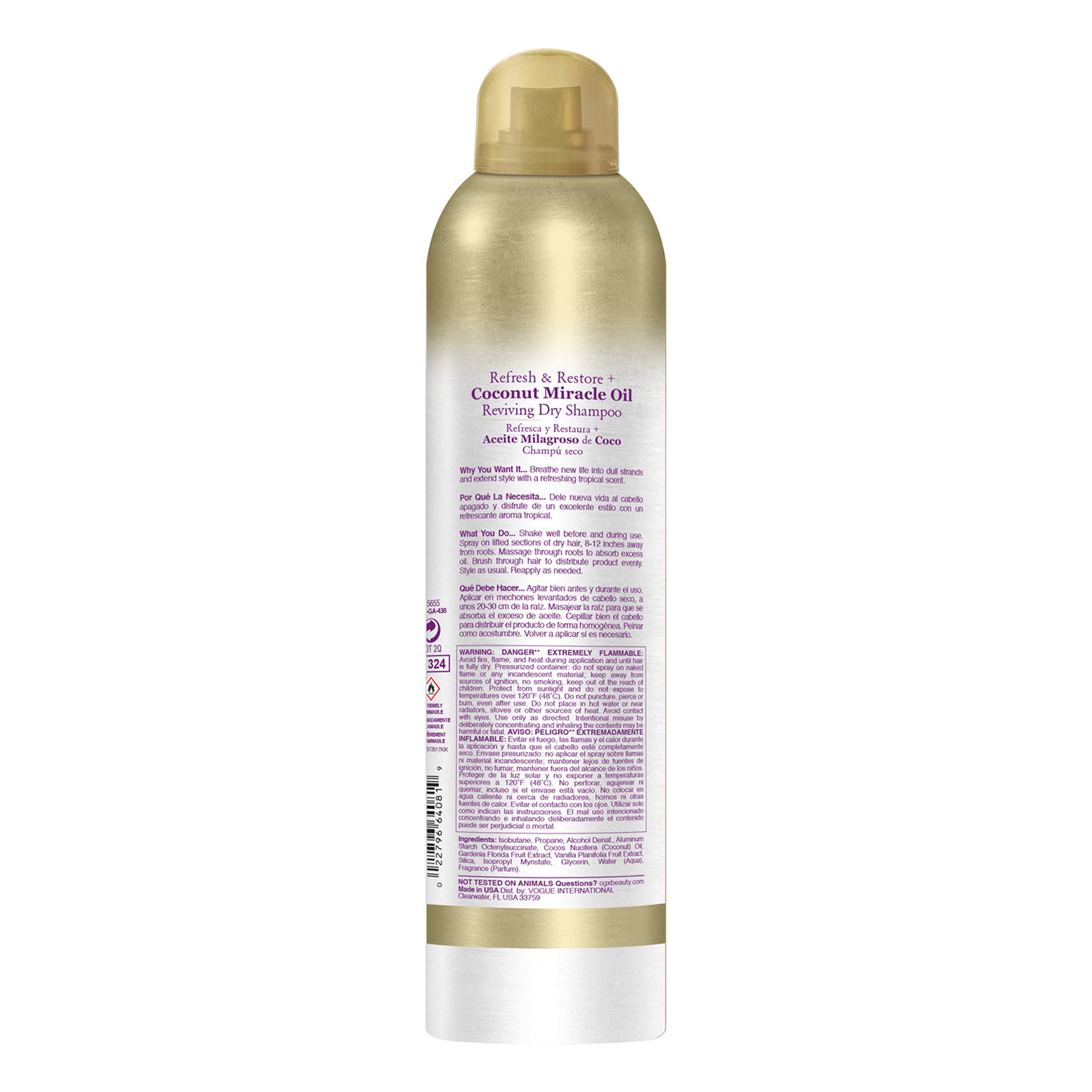 OGX tropical aroma supports a spa-like ritual between washes