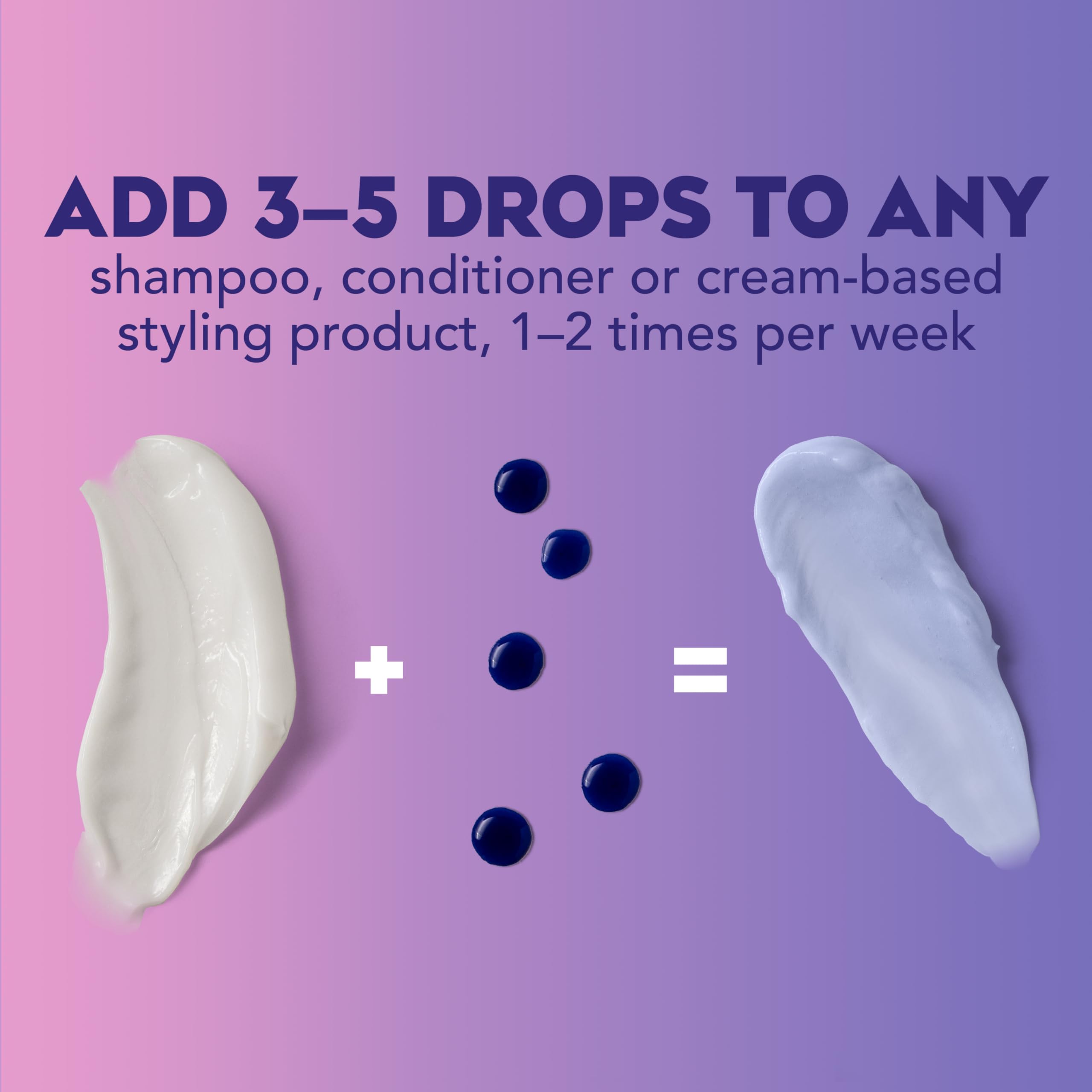 OGX Impecca-Blonde Purple Toning Drops highlight keratin and purple fig for nourishing color correction.