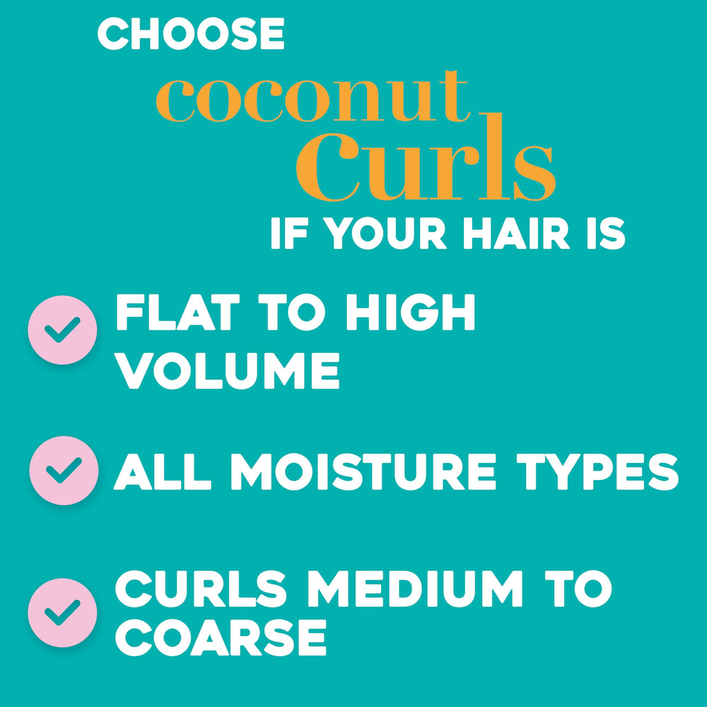 OGX Quenching Coconut Curls Butter jar lid close-up highlighting premium hydration.