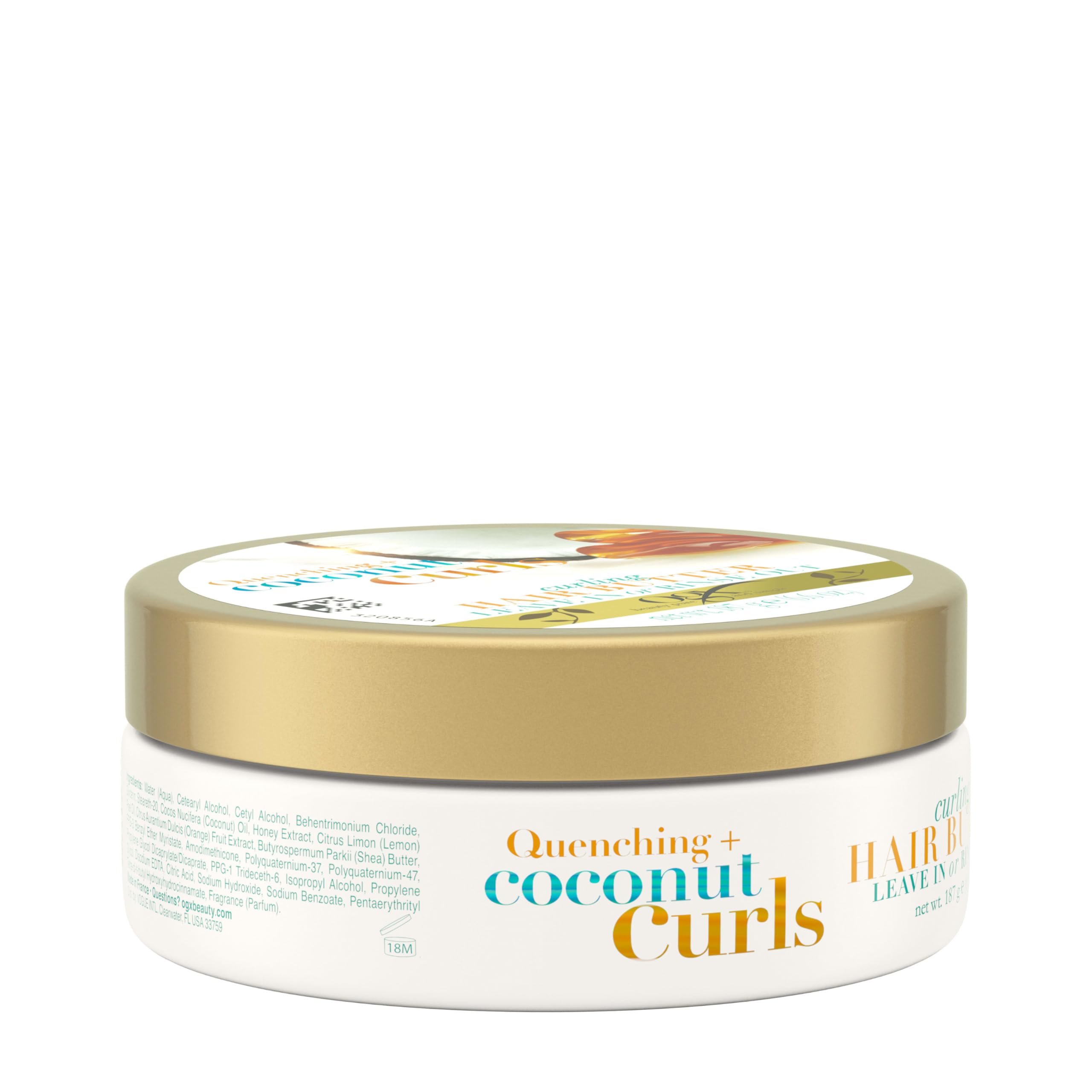 OGX Coconut Curls Butter fragrance hints at a refreshing routine.