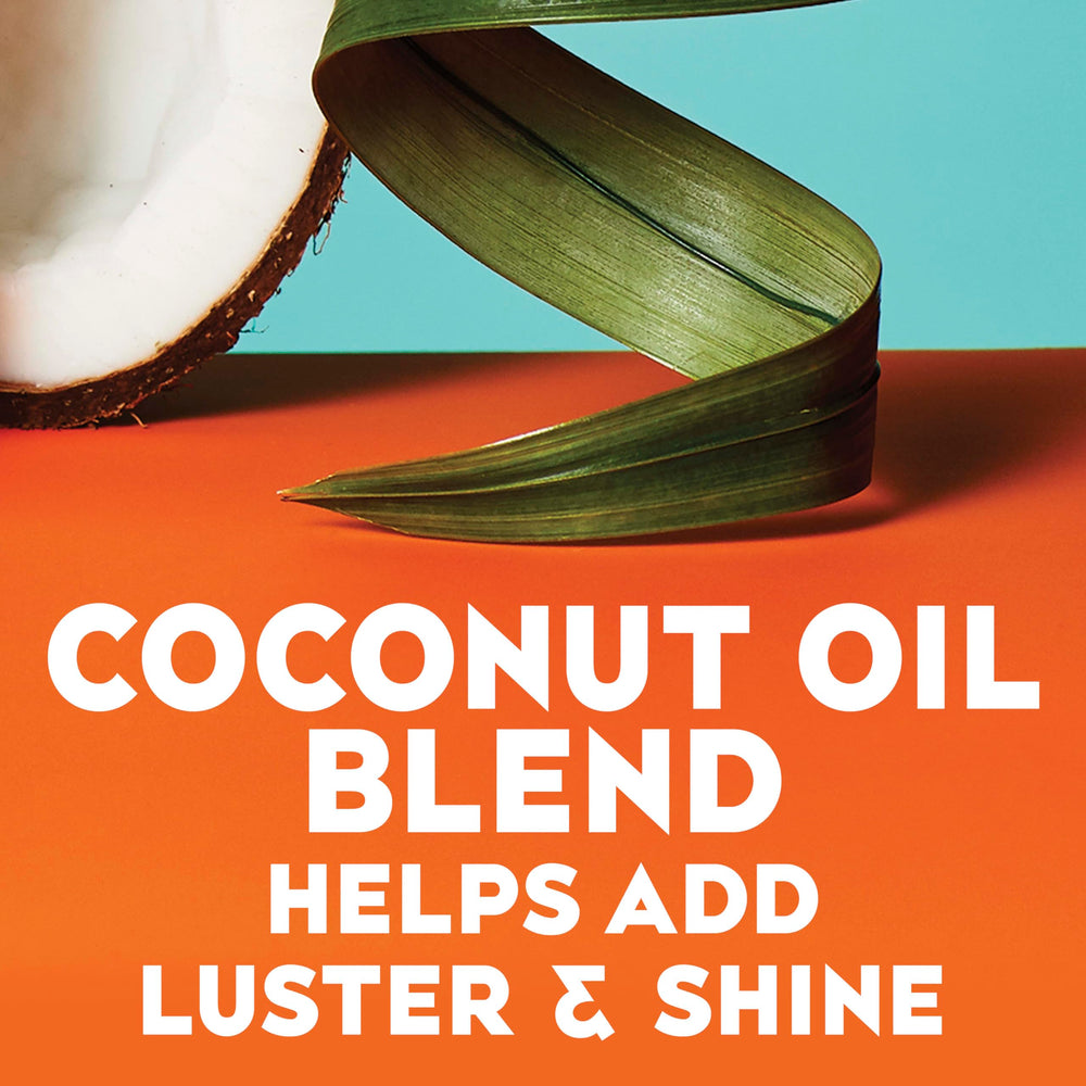 OGX Coconut Curls Butter ingredient blend with coconut oil, honey, citrus oil for moisture.
