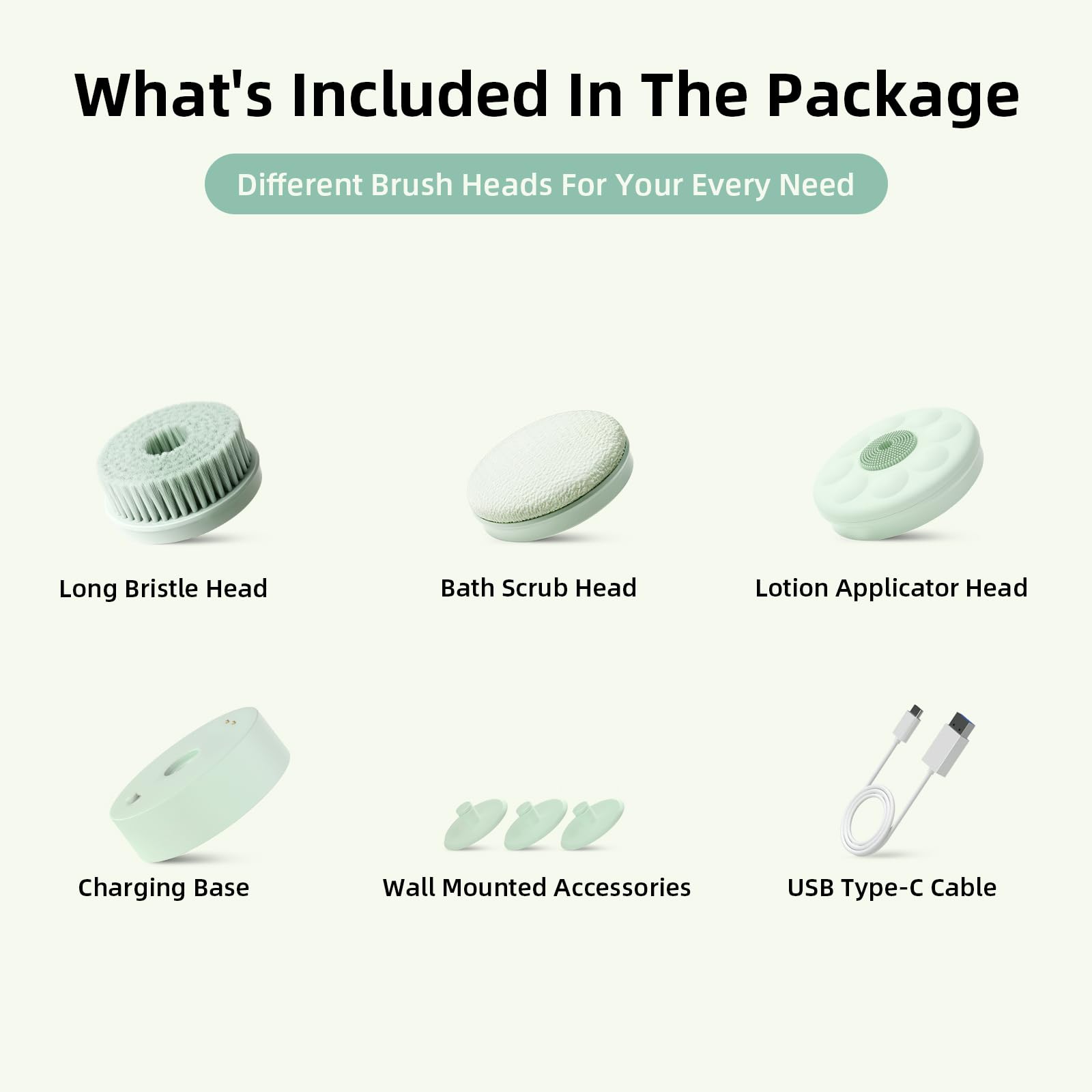 Oh,XIYU 2 speeds bath brush adapts to sensitive or oil-prone skin.