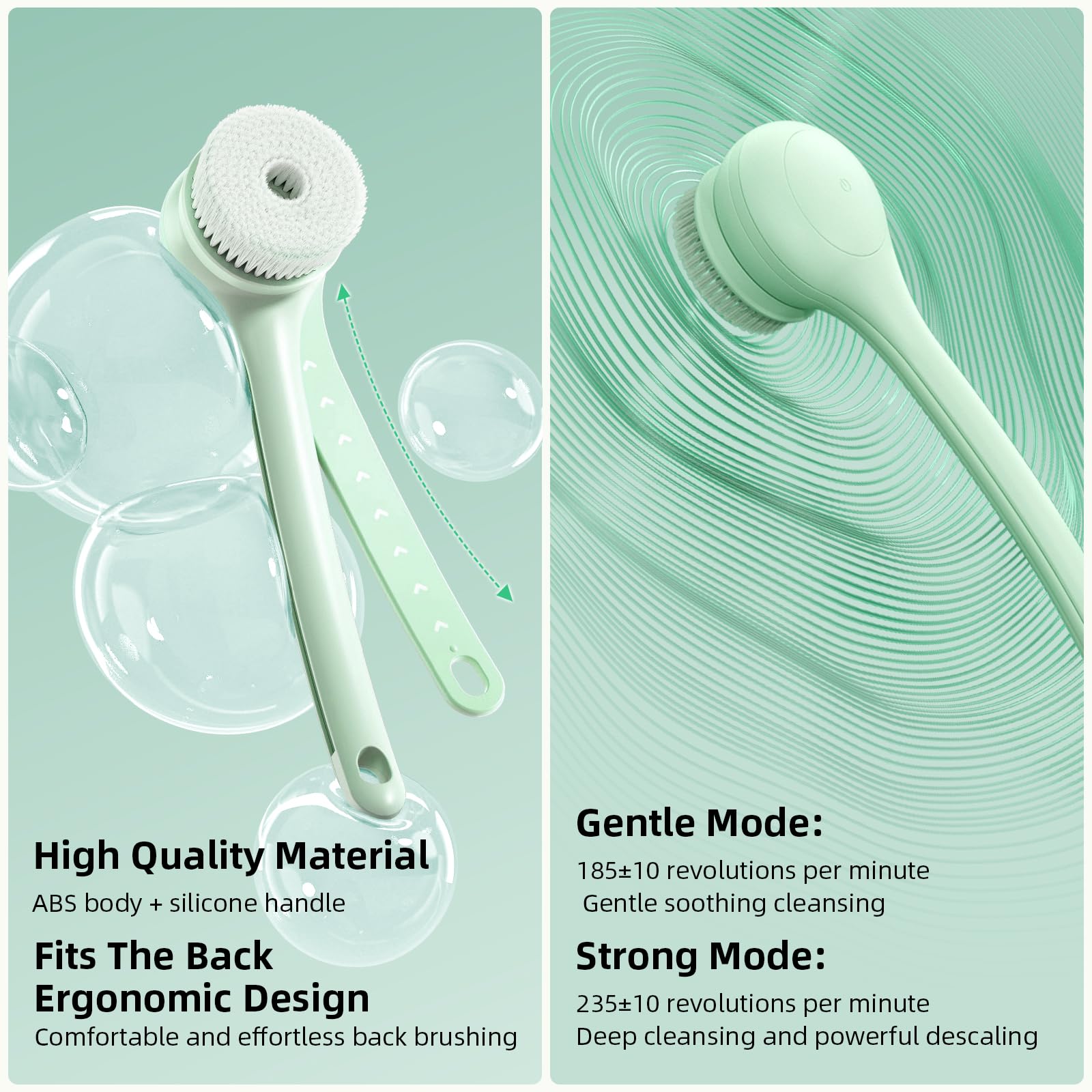 Oh,XIYU bath scrub head with plant-fiber fabric provides soft, fast exfoliation.