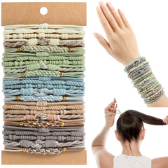 OHCISP Boho hair ties packaging reveals durable, stylish 25-piece set for daily wear