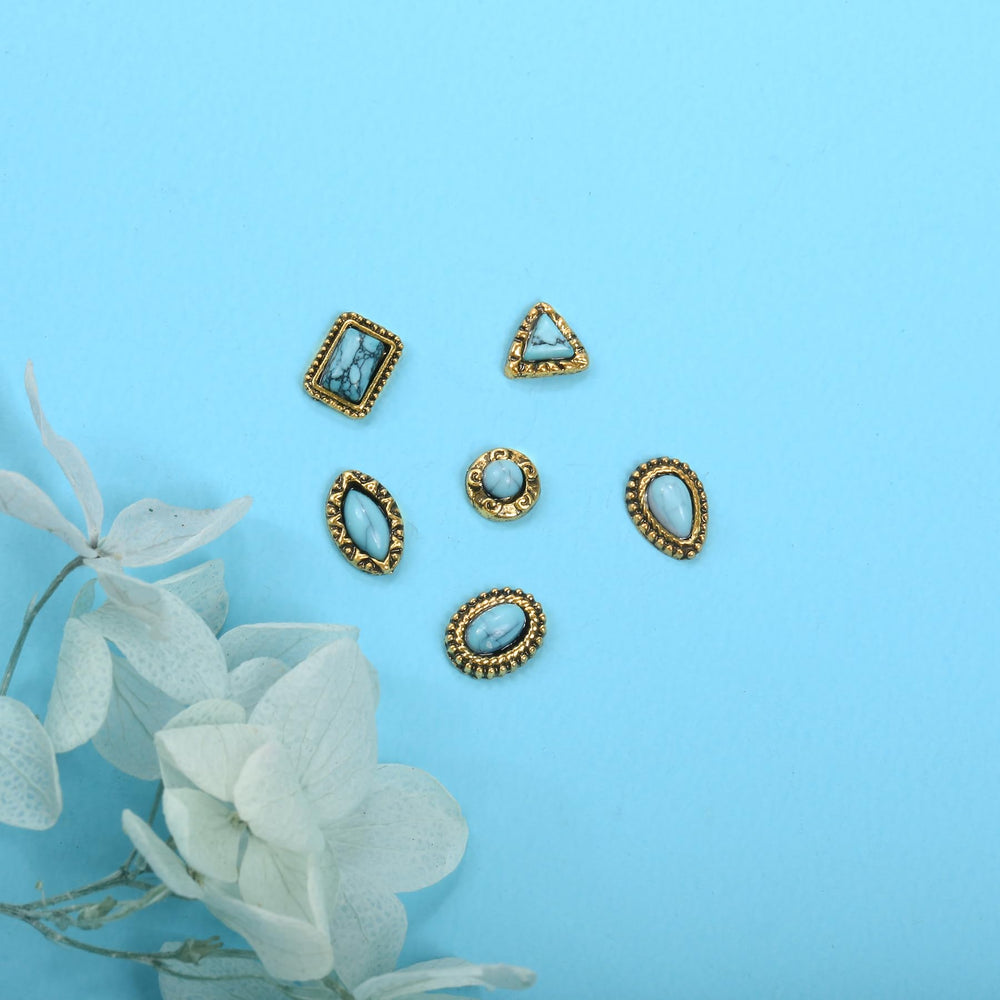 Ohmique gift-ready turquoise charms ideal for nail art lovers.