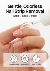 ohora Care Easy Peel Remover Nail-care routine image conveys smooth, moisturized nails.