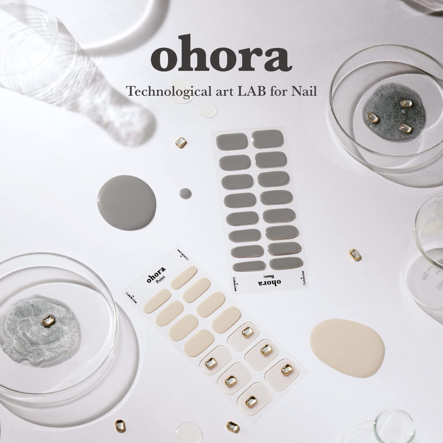ohora Care LED lamp in use demonstrates salon-like results at home.