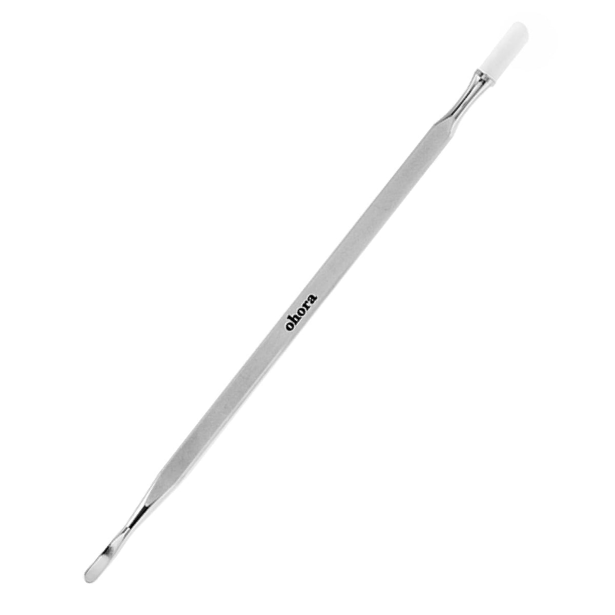 ohora Care Pro Easy Dual Stick press-tip in action smoothing nail strips