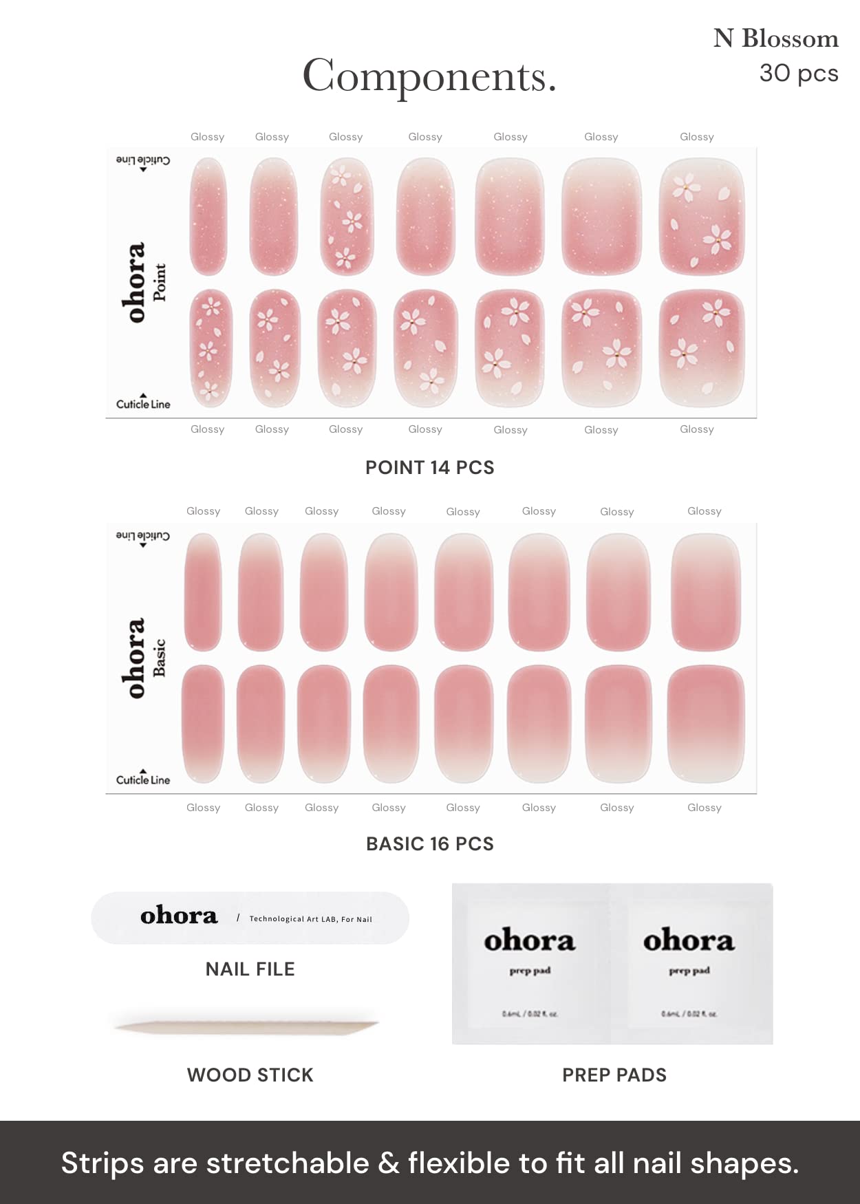 ohora n blossom beginner application guide for at-home manicure.