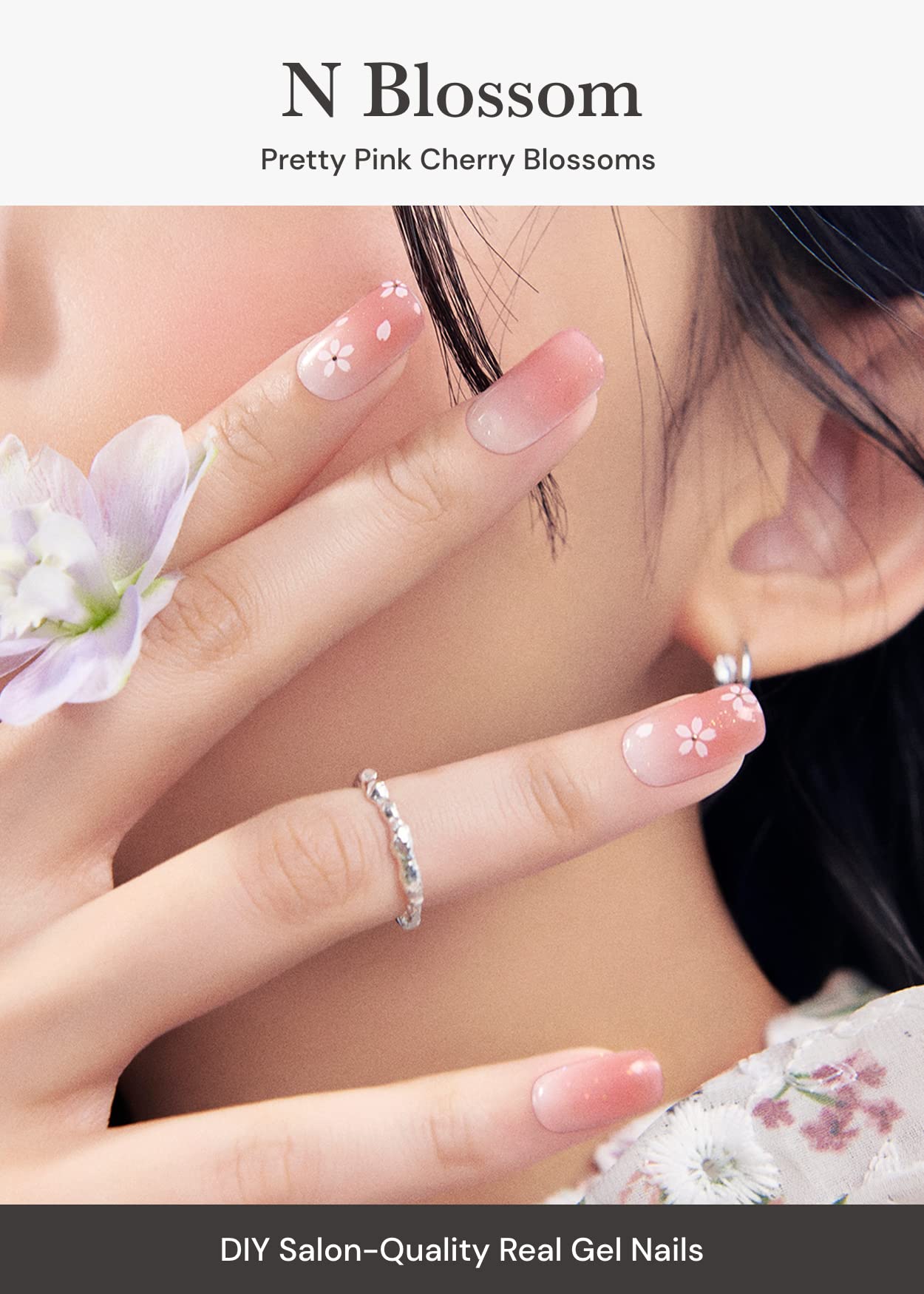 ohora n blossom nail-wraps set shown in assorted sizes for perfect fit.