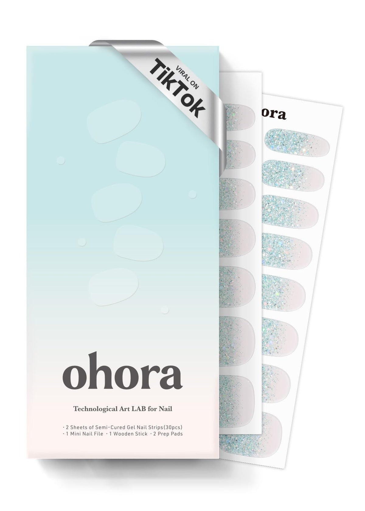 ohora N Bubble Bomb box front shows the complete at-home manicure kit.