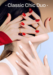 ohora n-clean-white packaging close-up for easy at-home manicure with semi-cured strips