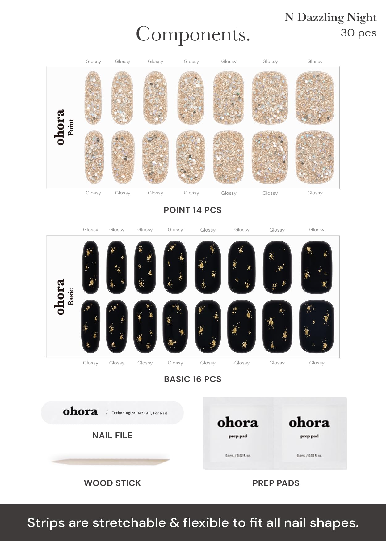 ohora N Dazzling Night curing under UV/LED lamp for durable shine