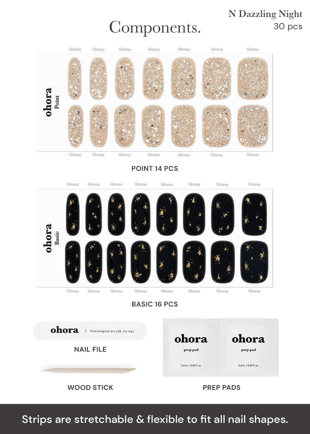 ohora N Dazzling Night curing under UV/LED lamp for durable shine