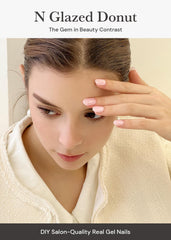 ohora N Glazed Donut on nails demonstrates long-lasting wear and chip-free shine.
