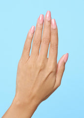 ohora N Milk Rose closeup shows ombre pink gel strips for instant style.