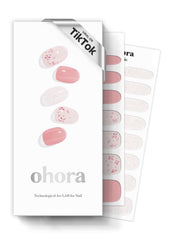 ohora n rose diamond packaging shows 30 nail wraps and tools for at-home salon-quality nails.