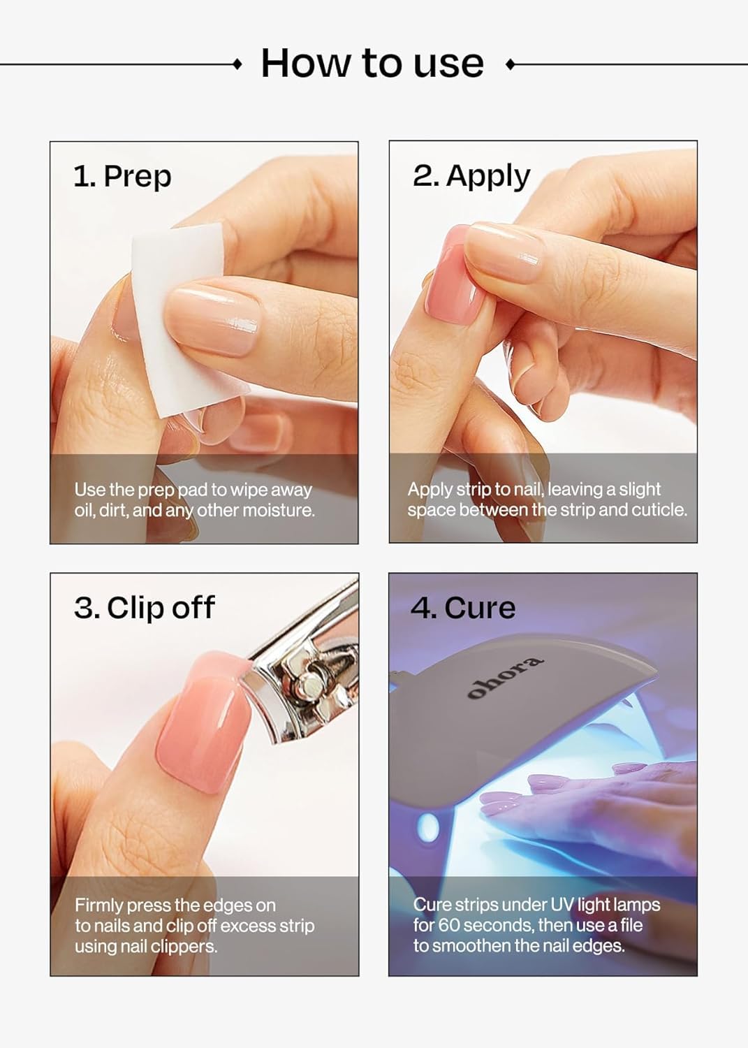 ohora N Silky Way beginner-friendly closeup implies simple, at-home manicure steps.
