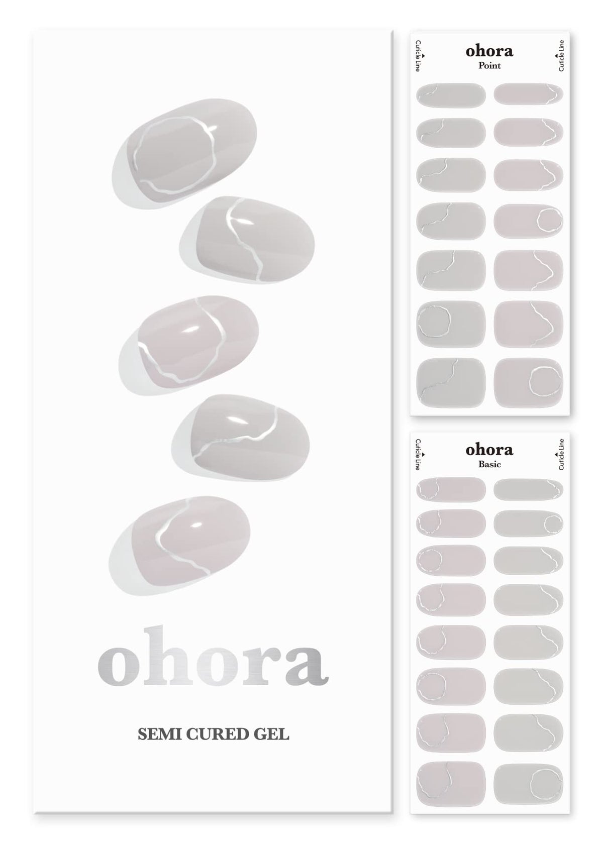 ohora N Silky Way nude wrap closeup showcases soft nude shimmer for salon-quality, long-lasting wear.