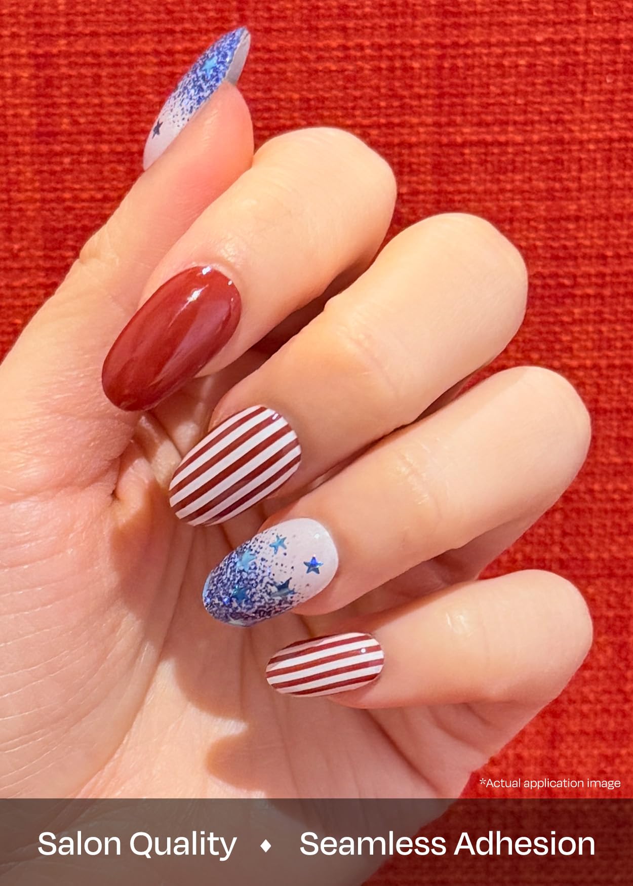 ohora N Spangled Burst prep pads provide clean nail surface prep