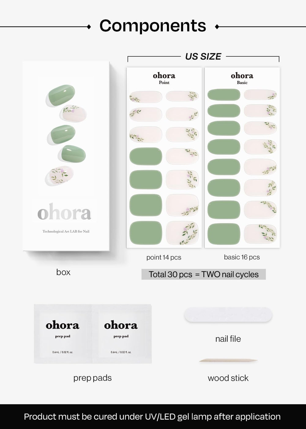 ohora N Spring Garden waterproof top gel enhances wear durability