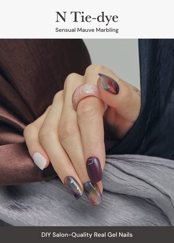 Ohora n-tie-dye-purple-ombre wraps-closeup reveals versatile sizes for a precise fit