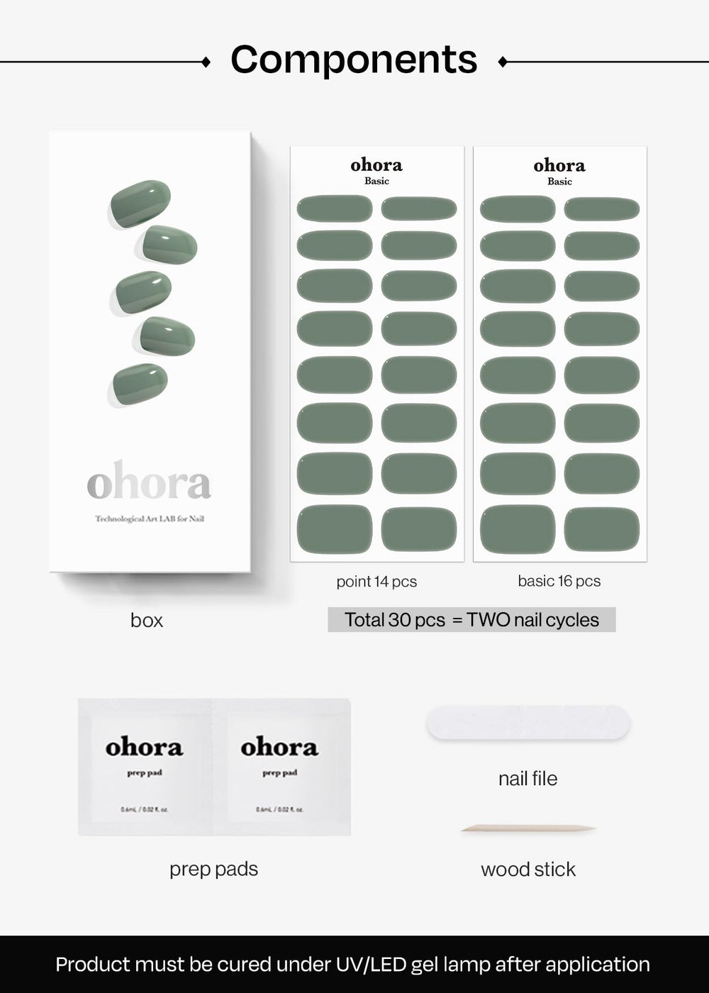 ohora nail file prep pads included supports smooth prep