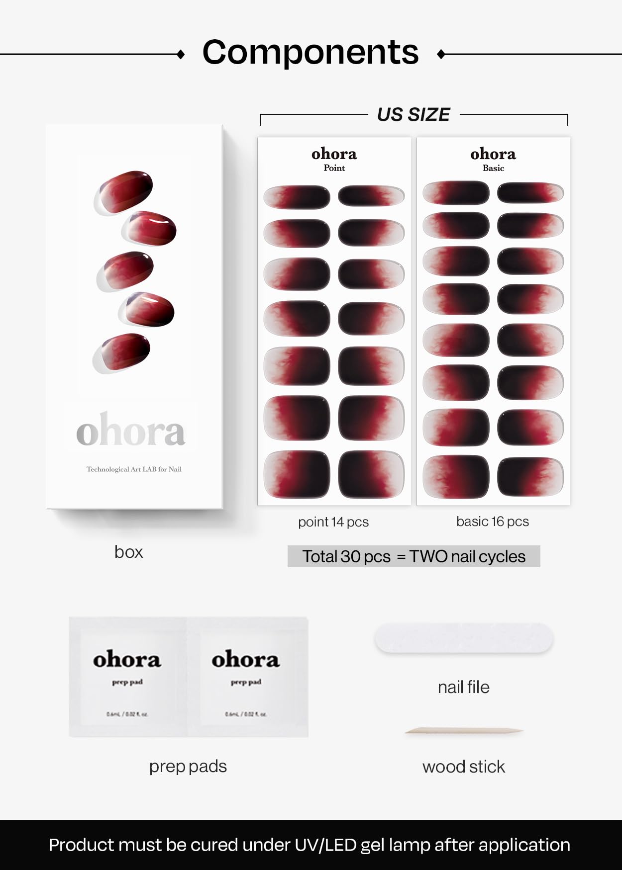 ohora N Blood Drop solid-color options provide versatile styling choices