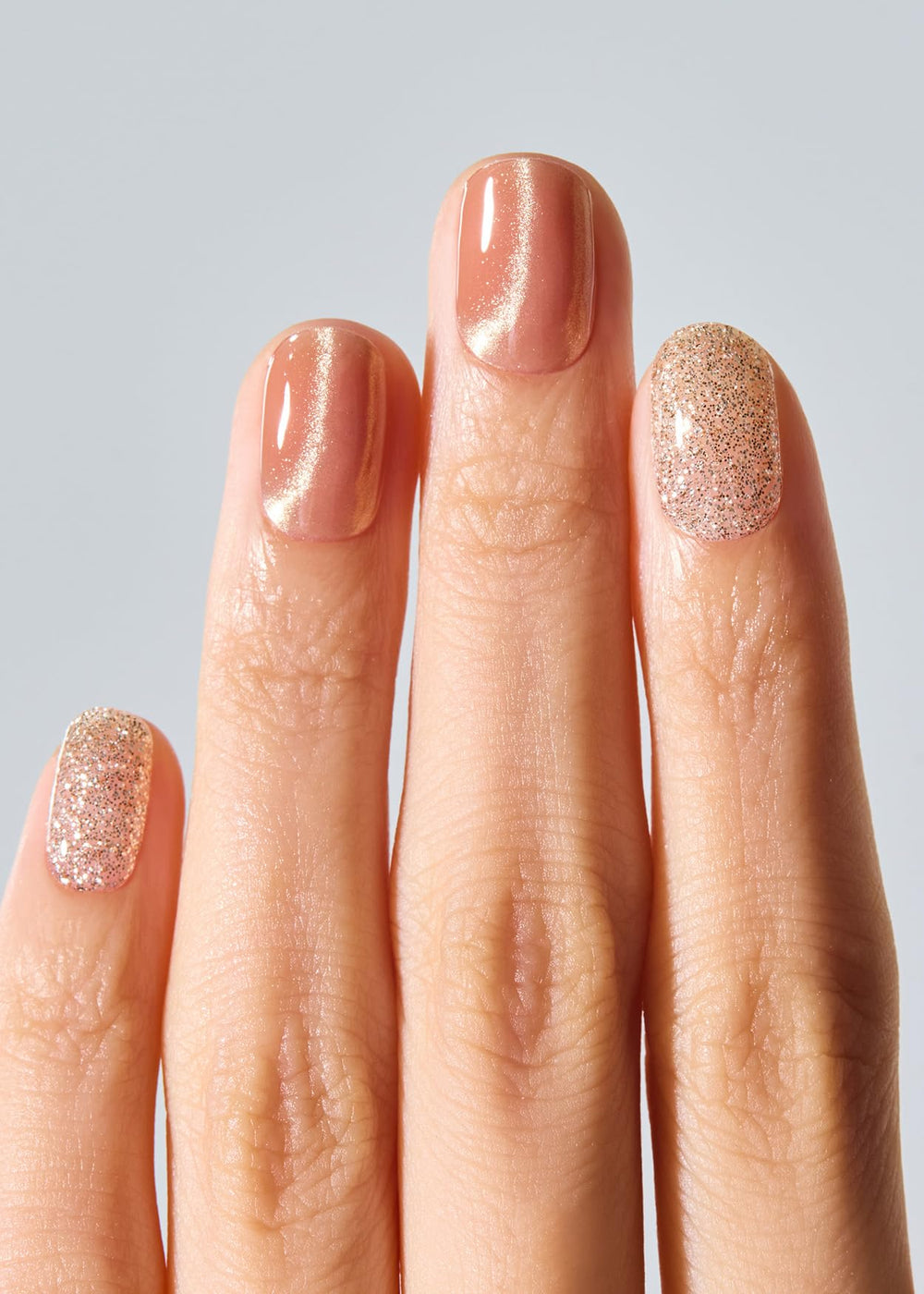 ohora nail wraps 30-count accents solid colors closeup highlighting versatile, long-lasting manicure options.