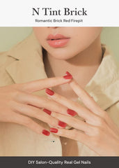 ohora gel nail strips complete set with prep pads and file for at-home manicures.