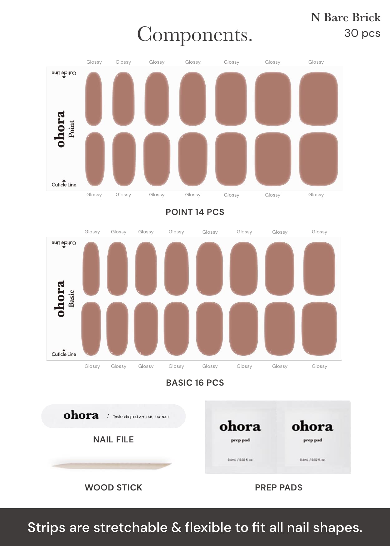 ohora N Bare Brick top layer keeps nails waterproof and long-lasting