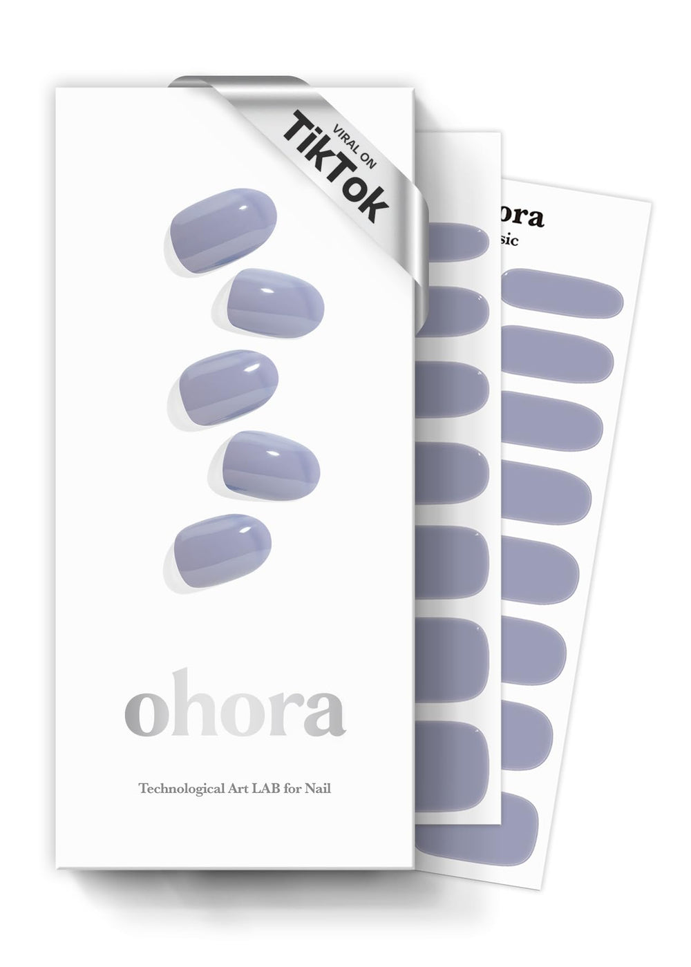 ohora N Cream Cloud box shows wraps ready for at-home salon-quality manicure.