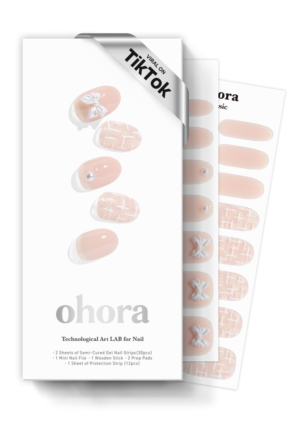 ohora P Azure gel pedi wraps closeup showing vibrant colors for at‑home pedi