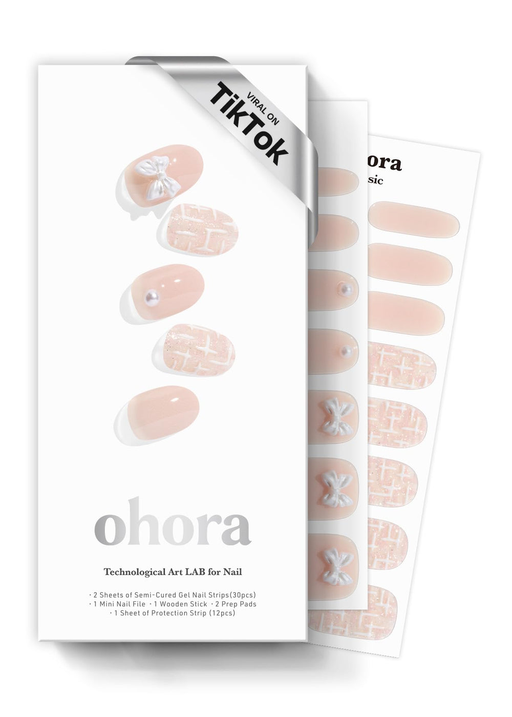 ohora P Azure gel pedi wraps closeup showing vibrant colors for at‑home pedi