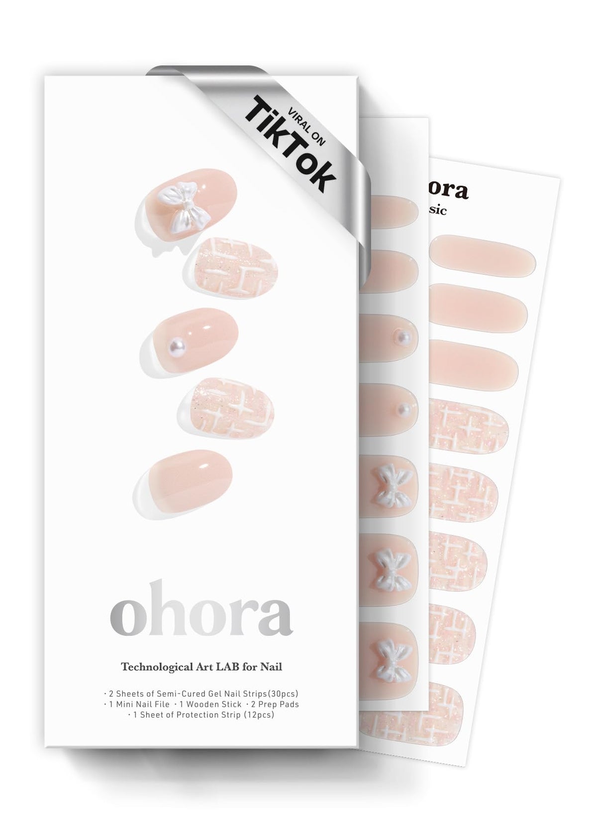 ohora P Azure gel pedi wraps closeup showing vibrant colors for at‑home pedi
